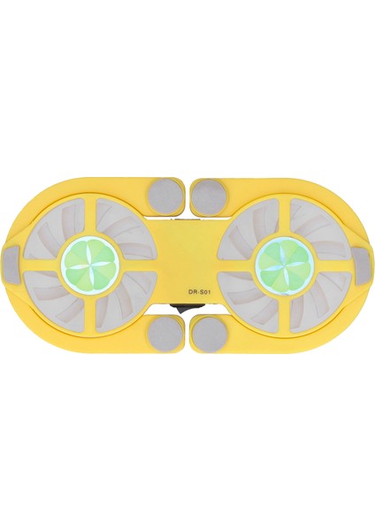 Katlanabilir USB Dizüstü Bilgisayar Soğutma Pedi Çift Fanlı 500RPM-2500RPM Düşük Gürültülü Dizüstü Bilgisayarlar Içinsarı (Yurt Dışından) fiyatları