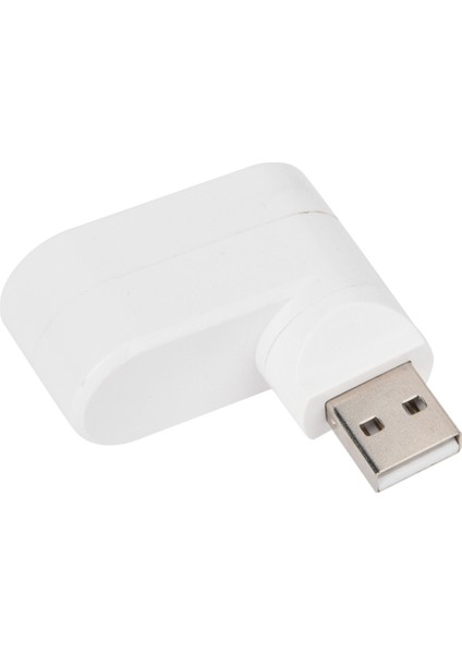 USB Hub'ları Portları USB 2.0 Mini Döner Ayırıcı Adaptörü Hub Pc Dizüstü Bilgisayar Mac Beyaz (Yurt Dışından)
