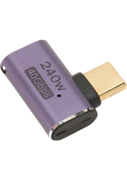 USB C Dişi - USB C Erkek Konnektör Pd 240W 8k 60HZ 40GBPS Usb4.0 C Dik Açı Adaptörü Cep Telefonu Tablet Dizüstü Bilgisayar Için (Yurt Dışından)