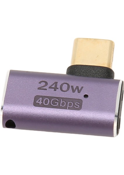 USB C Dişi - USB C Erkek Konnektör Pd 240W 8k 60HZ 40GBPS Usb4.0 C Dik Açı Adaptörü Cep Telefonu Tablet Dizüstü Bilgisayar Için (Yurt Dışından)
