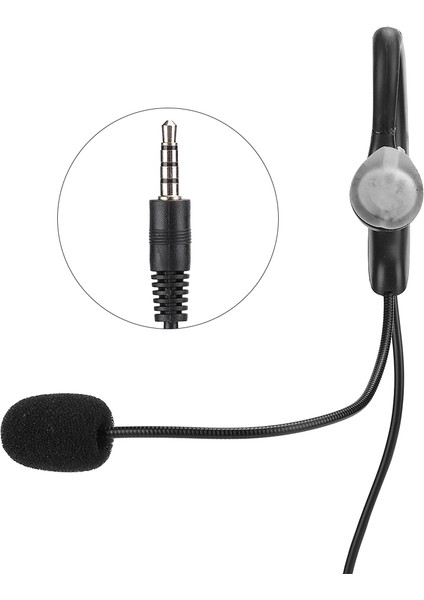 Kulak Kancası Tipi 3.5mm Cep Telefonu Kulaklığı Tablet Mikrofon Kulaklık Mikrofon 100-5600Hz (Yurt Dışından)