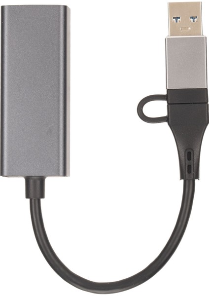 Type C To RJ45 Adaptörü 10 100 1000MBPS Kendiliğinden Uyarlanan USB 3.0 2.0 Desteği Dizüstü Bilgisayar Tablet Için USB C To Ethernet Adaptörü (Yurt Dışından)