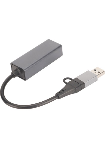 Type C To RJ45 Adaptörü 10 100 1000MBPS Kendiliğinden Uyarlanan USB 3.0 2.0 Desteği Dizüstü Bilgisayar Tablet Için USB C To Ethernet Adaptörü (Yurt Dışından)