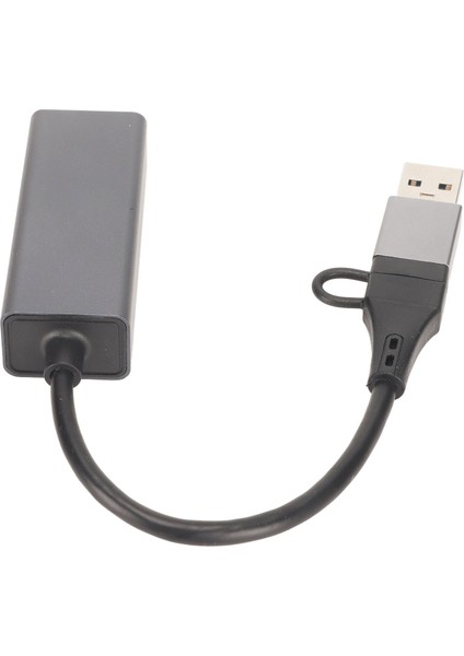 Type C To RJ45 Adaptörü 10 100 1000MBPS Kendiliğinden Uyarlanan USB 3.0 2.0 Desteği Dizüstü Bilgisayar Tablet Için USB C To Ethernet Adaptörü (Yurt Dışından)
