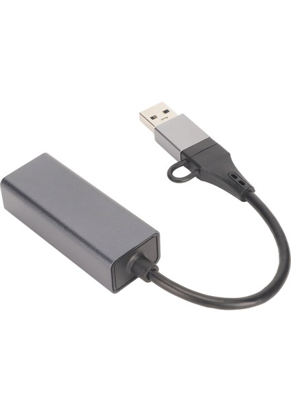 Type C To RJ45 Adaptörü 10 100 1000MBPS Kendiliğinden Uyarlanan USB 3.0 2.0 Desteği Dizüstü Bilgisayar Tablet Için USB C To Ethernet Adaptörü (Yurt Dışından)