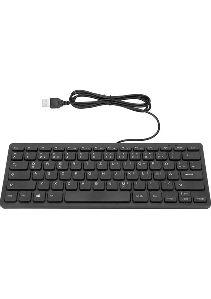 Bilgisayar Klavyeleri Ergonomik Tasarım Ultra Ince Mini Dayanıklı Kablolu 78 Tuşlu Mekanik Klavye Pc Dizüstü Bilgisayarlar Için (Almanca) (Yurt Dışından) fiyatları