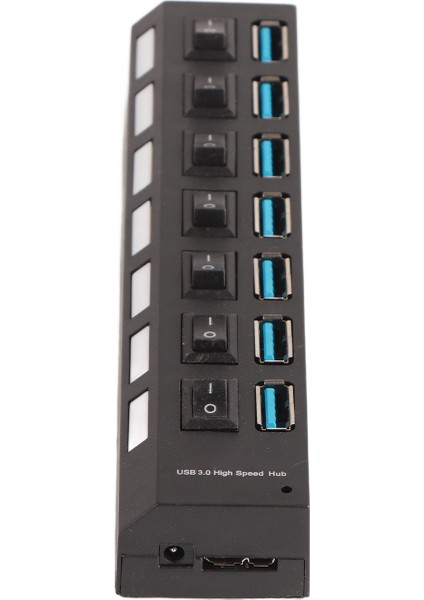 USB 3.0 Hub Bireysel 7 Port Yüksek Hızlı Usb2.0 Usb1.1 Uyumlu USB Veri Hub'ı LED Göstergeli Windows Xp 7 8 (Yurt Dışından)