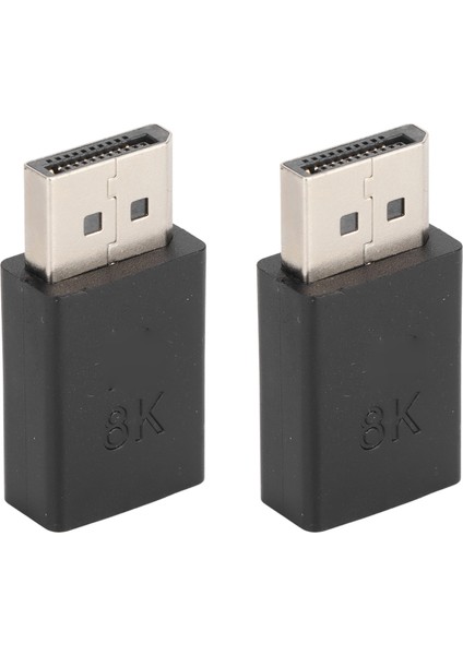 2 Adet Dp Erkek - Mını Dp Dişi Adaptörü Yüksek Çözünürlüklü 8k 2 Mod Küçük Taşınabilir Hafif Displayport Kablosu Dönüştürücü (Yurt Dışından)