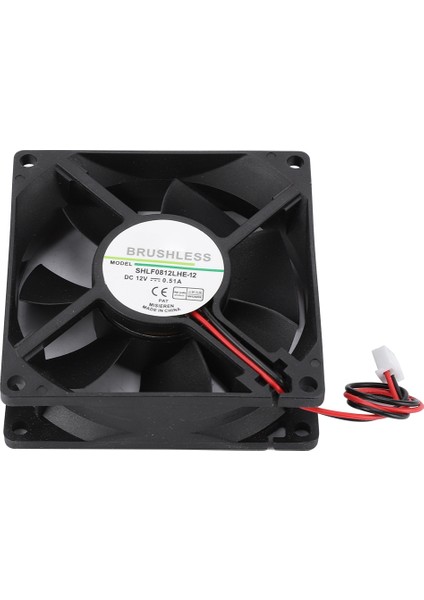 SHLF0812LHE-12 DC12V 0.51A 8cm 2pin Büyük Hava Hacmi Soğutma Fanı Soğutucu (Yurt Dışından) modelleri