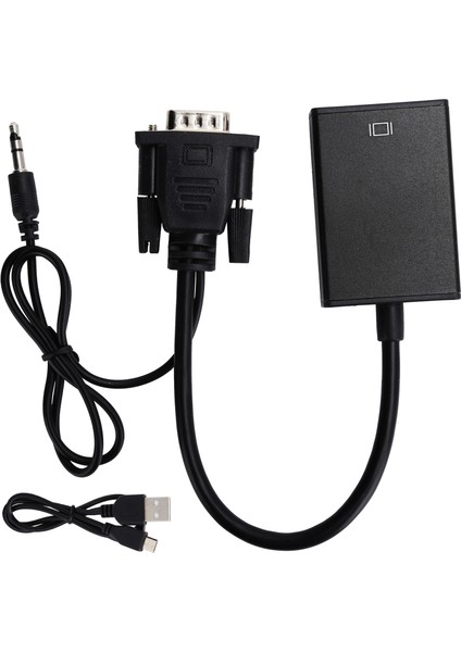 Sinyal Dönüştürücü Analogdan Dijitale Dönüşüm Ses Güç Kaynağı Hd Kablo Adaptörü E305SIYAH (Yurt Dışından)