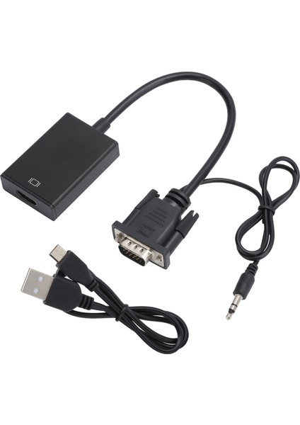 Sinyal Dönüştürücü Analogdan Dijitale Dönüşüm Ses Güç Kaynağı Hd Kablo Adaptörü E305SIYAH (Yurt Dışından)
