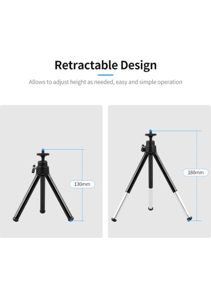 Taşınabilir Web Kamerası Tripod Hafif Mini Web Kamerası Tripod Akıllı Telefon Web Kamerası Masaüstü Tripod Telefon Tutucu Masa Standı (Yurt Dışından) fırsatları