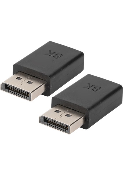 2 Adet Dp Erkek - Mını Dp Dişi Adaptörü Yüksek Çözünürlüklü 8k 2 Mod Küçük Taşınabilir Hafif Displayport Kablosu Dönüştürücü (Yurt Dışından)