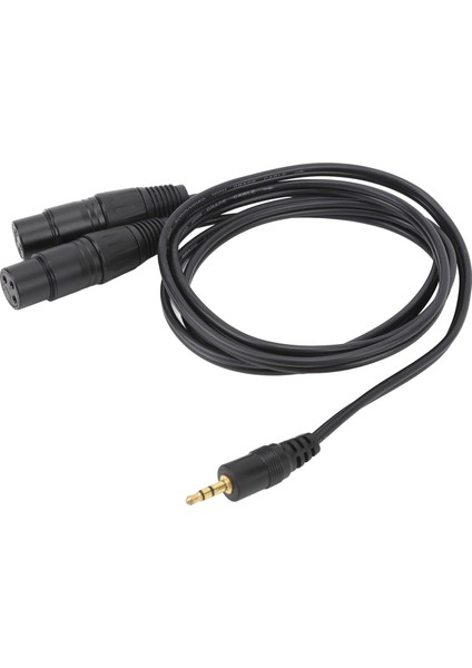 3,5 Mm'den Çift Xlr Kablosuna 22AWG Ofc Hi-Fi Ses Kalitesi 3,5 mm Erkekten 2 Xlr Dişi Mikrofon Kablosuna Performans Için (Yurt Dışından)