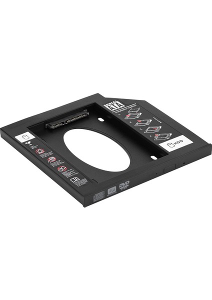 2.5" Sata HDD SSD Muhafazası Sabit Disk Sürücü Bölmesi Optik DVD Adaptörü Dizüstü Bilgisayar Için 9.5mm (Yurt Dışından) fiyatları