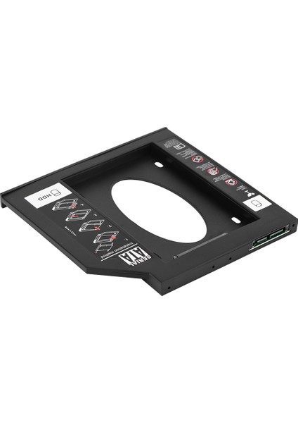 2.5" Sata HDD SSD Muhafazası Sabit Disk Sürücü Bölmesi Optik DVD Adaptörü Dizüstü Bilgisayar Için 9.5mm (Yurt Dışından) modelleri