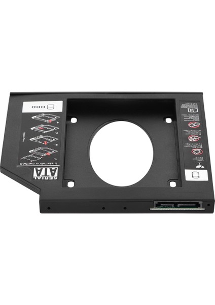 2.5" Sata HDD SSD Muhafazası Sabit Disk Sürücü Bölmesi Optik DVD Adaptörü Dizüstü Bilgisayar Için 9.5mm (Yurt Dışından) fırsatları