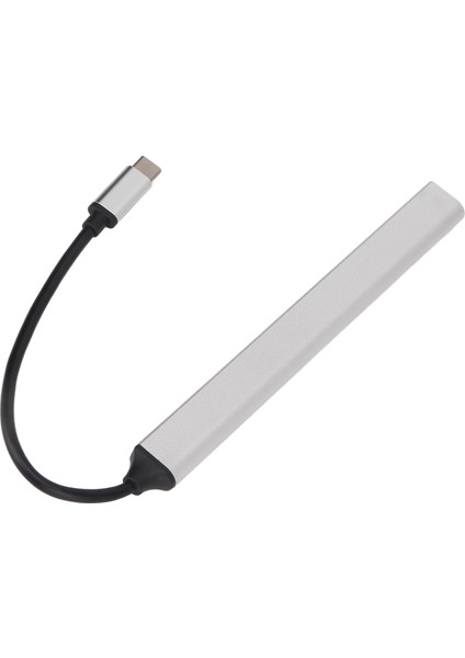 USB C Hub 7'si 1 Arada Gümüş Tak ve Çalıştır USB C'den 7xusb3.0 Hub'a Çoklu Bağlantı Noktası Adaptörü Win Office Için (Yurt Dışından)