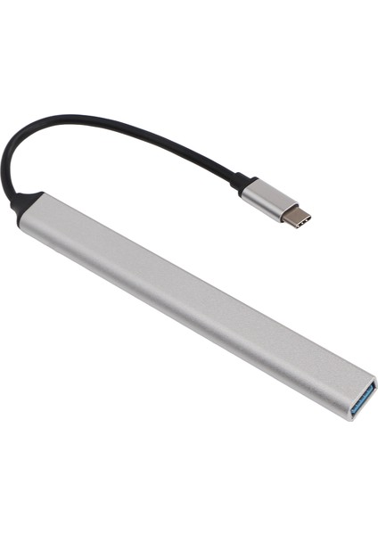 USB C Hub 7'si 1 Arada Gümüş Tak ve Çalıştır USB C'den 7xusb3.0 Hub'a Çoklu Bağlantı Noktası Adaptörü Win Office Için (Yurt Dışından)