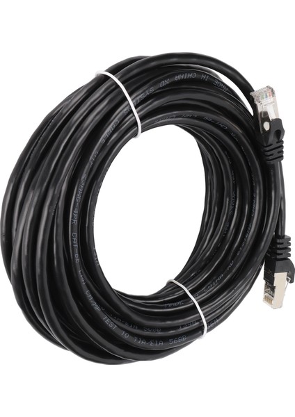 Cat 6 Ethernet Kablosu Emı Koruması Düşük Geri Dönüş Kaybı 10 Gbps Yüksek Hızlı Rj 45 Konnektörlü Internet Kablosu Pc Için 10 Metre (Yurt Dışından)