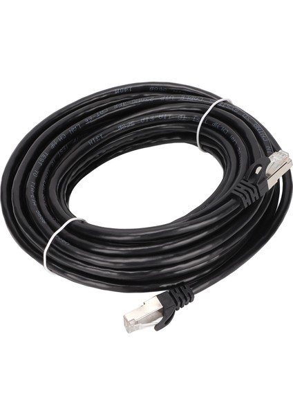Cat 6 Ethernet Kablosu Emı Koruması Düşük Geri Dönüş Kaybı 10 Gbps Yüksek Hızlı Rj 45 Konnektörlü Internet Kablosu Pc Için 10 Metre (Yurt Dışından)