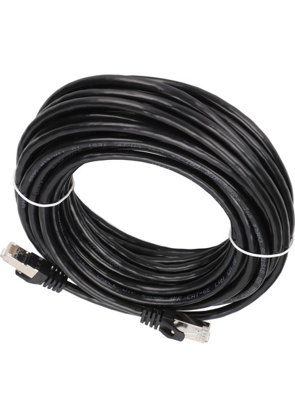 Cat 6 Ethernet Kablosu Emı Koruması Düşük Geri Dönüş Kaybı 10 Gbps Yüksek Hızlı Rj 45 Konnektörlü Internet Kablosu Pc Için 10 Metre (Yurt Dışından)
