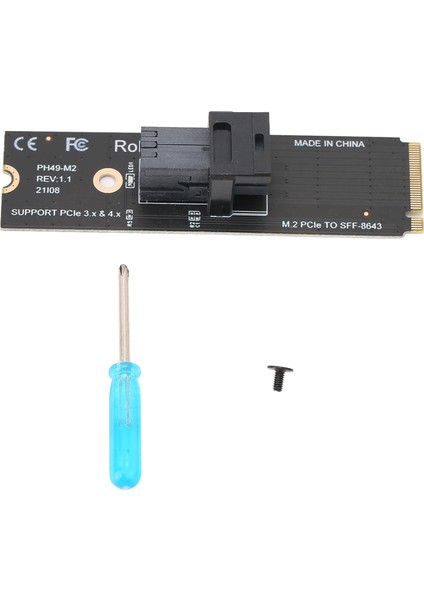 Adaptör Genişletme Kartı M.2nvme'den U.2 64GT / S'ye Güçlü Uyumluluk Desteği Nvme Protokolü Transfer Genişletme KARTIPH49-M2 (Yurt Dışından)