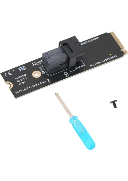 Adaptör Genişletme Kartı M.2nvme'den U.2 64GT / S'ye Güçlü Uyumluluk Desteği Nvme Protokolü Transfer Genişletme KARTIPH49-M2 (Yurt Dışından)