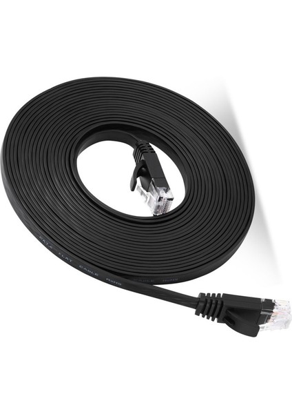 1000MBPS Gigabit Ağ Kablosu 98FT RJ45 Port Cat6 Ağ Kablosu Ethernet Kablosu Yönlendiriciler Bilgisayarlar Siyah (Yurt Dışından) fırsatları