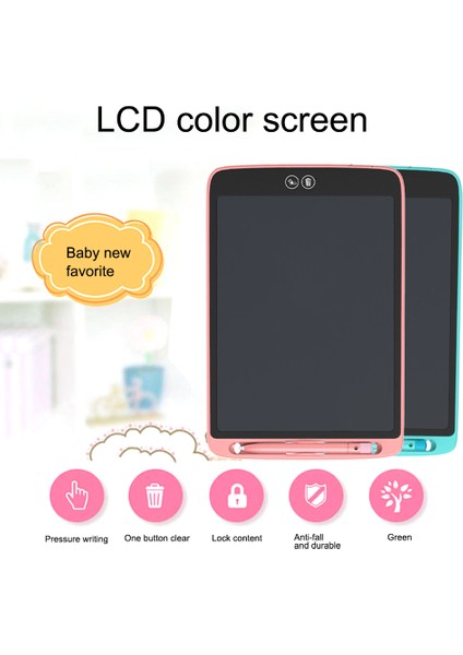 LCD Yazma Tableti 12IN Kullanımı Kolay Göz Çok Yönlü Karalama Tahtası Çizim Tableti Ev Için Gökyüzü Mavisi (Yurt Dışından) modelleri