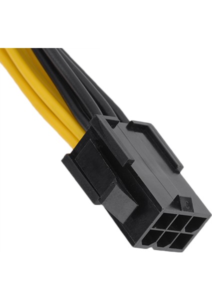 6 Pin Dişi - Çift 8 Pin (6 Pin 2 Pin) Veya 2 Port 6 Pin Erkek Grafik Kartı Pcı-E Güç Kablosu (Yurt Dışından)