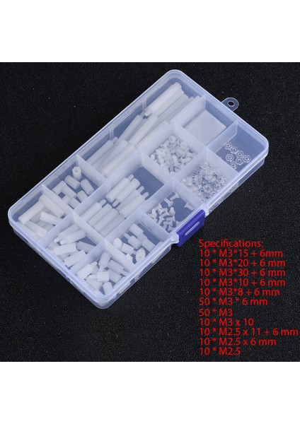 210 Adet Vida Takımı Plastik Vidalar ve Somunlar Saklama Kutusu Kılıfı ile Dıy Raspberry Pi 2/3 (Yurt Dışından)