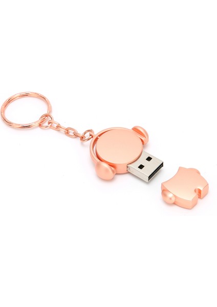 U Disk Karikatür Araba USB 2.0 Flash Sürücü Yüksek Hızlı Iletim Depolama Aygıtı Gül Altın (64 Gb) (Yurt Dışından) fiyatları