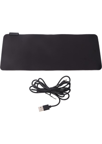 Rgb Oyuncu Mouse Pad Büyük Boy Kalınlaştırma Kaymayı Önleyen LED Mouse Pad Bilgisayar Klavye Matı (Yurt Dışından)