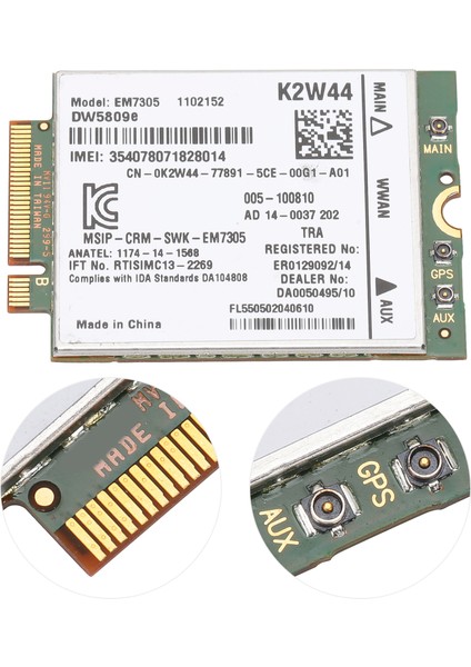 EM7305 4g Modülü Kablosuz Ağ M2 Ngff Lte Wwan Kartı 52PIN Dell DW5809E Sierra'ya Uygun (Yurt Dışından) fırsatları