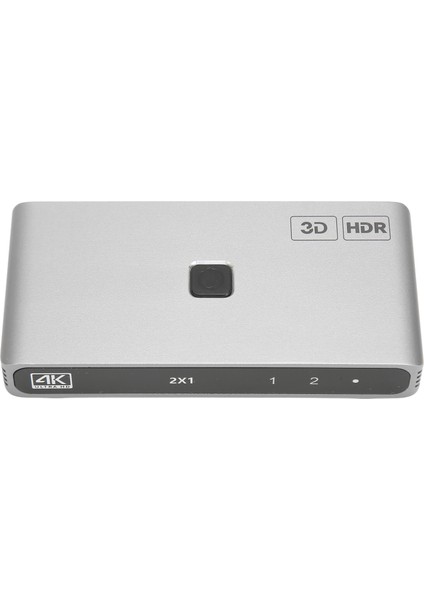 4K Hd Switcher 1 Giriş 2 Çıkış 18 Gbps'ye Kadar 4K 60 Hz 3D Cec Hdcp2.2 Destekli Hd Multimedya Switcher Tv Projektör Oynatıcı Yc Q201 (Yurt Dışından)