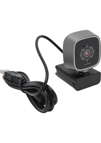 USB Web Kamerası 1080P 30FPS Gürültü Azaltma Çift Mikrofon Döndürülebilir Tak ve Çalıştır Masaüstü Dizüstü Bilgisayar Görüntülü Sohbet Için Pc Kamerası (Yurt Dışından)