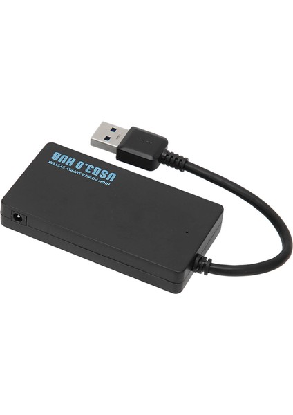 Usb3.0 Hub 4 Port Iyi Isı Dağılımı 5gbps Yüksek Hızlı Iletim Usb3.0 Ayırıcı Yerleştirme Istasyonu Siyah (Yurt Dışından)