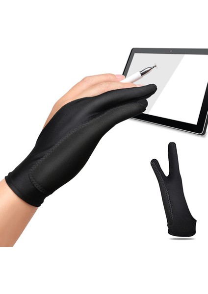 Adet Sanatçı Eldiveni Iki Parmaklı Avuç Içi Reddetme Eldivenleri Stylus Kalem Kalem Çizimi Boyama Sağ Veya Sol El (Yurt Dışından)