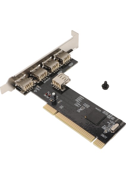 Pcı - Usb2.0 Dahili Genişletme Kartı 5 Port 480MBPS Tak ve Çalıştır 4 Harici 1 Dahili Pcı Genişletme - USB Adaptör Hub'ı (Yurt Dışından)