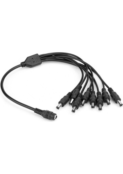 Dc 12V 1 Dişi - 8 Erkek Güç Kaynağı Ayırıcı Kablo Adaptörü Dönüştürücü Cctv Kamera Için (Yurt Dışından)