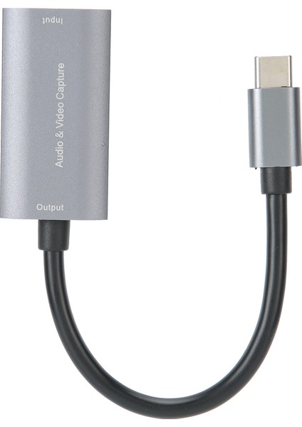 Video Yakalama Kartı Typec Hdmı'dan Typec'ye 4K 1080P Game Live Silver Gray Free Drive Z29A (Yurt Dışından)