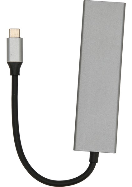 USB C Hub 6'sı 1 Arada Alüminyum Alaşım 100W Pd Şarj 4K UHD 5gbps Iletim USB C Ayırıcı Tv Monitör Projektör Için (Yurt Dışından)