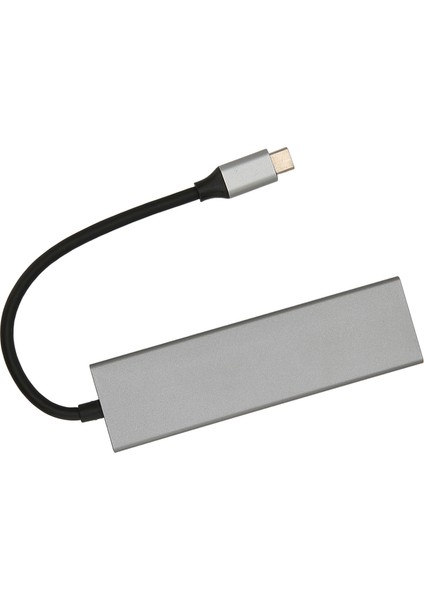 USB C Hub 6'sı 1 Arada Alüminyum Alaşım 100W Pd Şarj 4K UHD 5gbps Iletim USB C Ayırıcı Tv Monitör Projektör Için (Yurt Dışından)