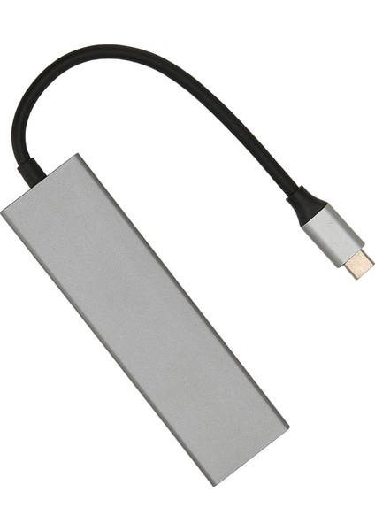 USB C Hub 6'sı 1 Arada Alüminyum Alaşım 100W Pd Şarj 4K UHD 5gbps Iletim USB C Ayırıcı Tv Monitör Projektör Için (Yurt Dışından)