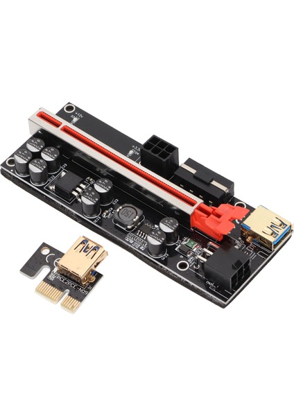 Pcıe Riser Adaptör Kartı 1x Ila 16X Kolay Kullanım 4 Fp Kapasitör Yüksek Dönüşüm Verimliliği Pcı E Riser (Yurt Dışından)
