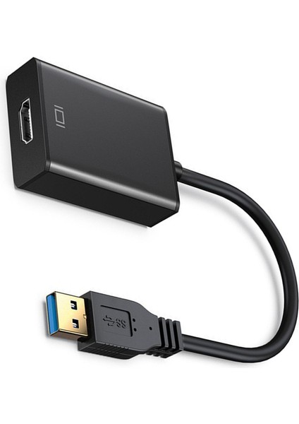 Usb3.0 - Hd Multimedya Arayüz Adaptörü 5gbps 1920X1080 Çözünürlük Hd Bilgisayar Adaptörü Pc Monitörleri Için Siyah (Yurt Dışından)