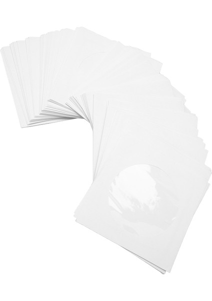 100 Paket CD DVD Kolları Zarflar Kalın Tekrar Kullanılabilir Toz Geçirmez Disk Kolları 8cm Minyatür Disk Için Kapaklı Şeffaf Pencere (Yurt Dışından) modelleri