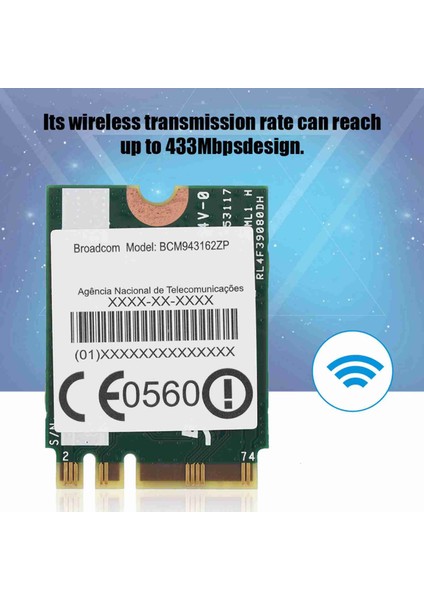 Çift Bant 433MPBS Ağ Ngff M2 Kablosuz Wıfı Kartı 802.11AC Lenovo Için (Yurt Dışından) indirimleri
