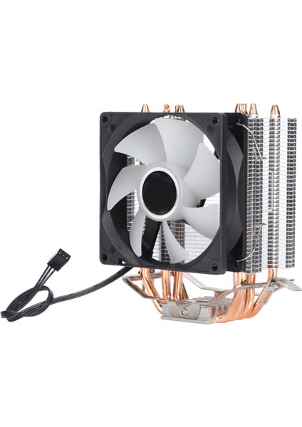 Bilgisayar Cpu Soğutma Fanları Rgb 90MM 3pin 4 Isı Borusu Sessiz Çalışma Tak ve Çalıştır Cpu Fanıtek Fan (Yurt Dışından)